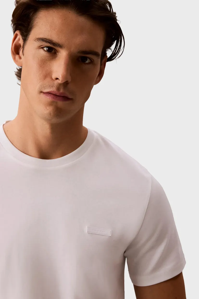 Футболка/SS SLIM SUPIMA LOGO PATCH TEE 4