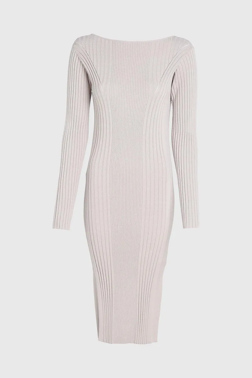 Платье ICONIC RIB OPEN BACK DRESS 5