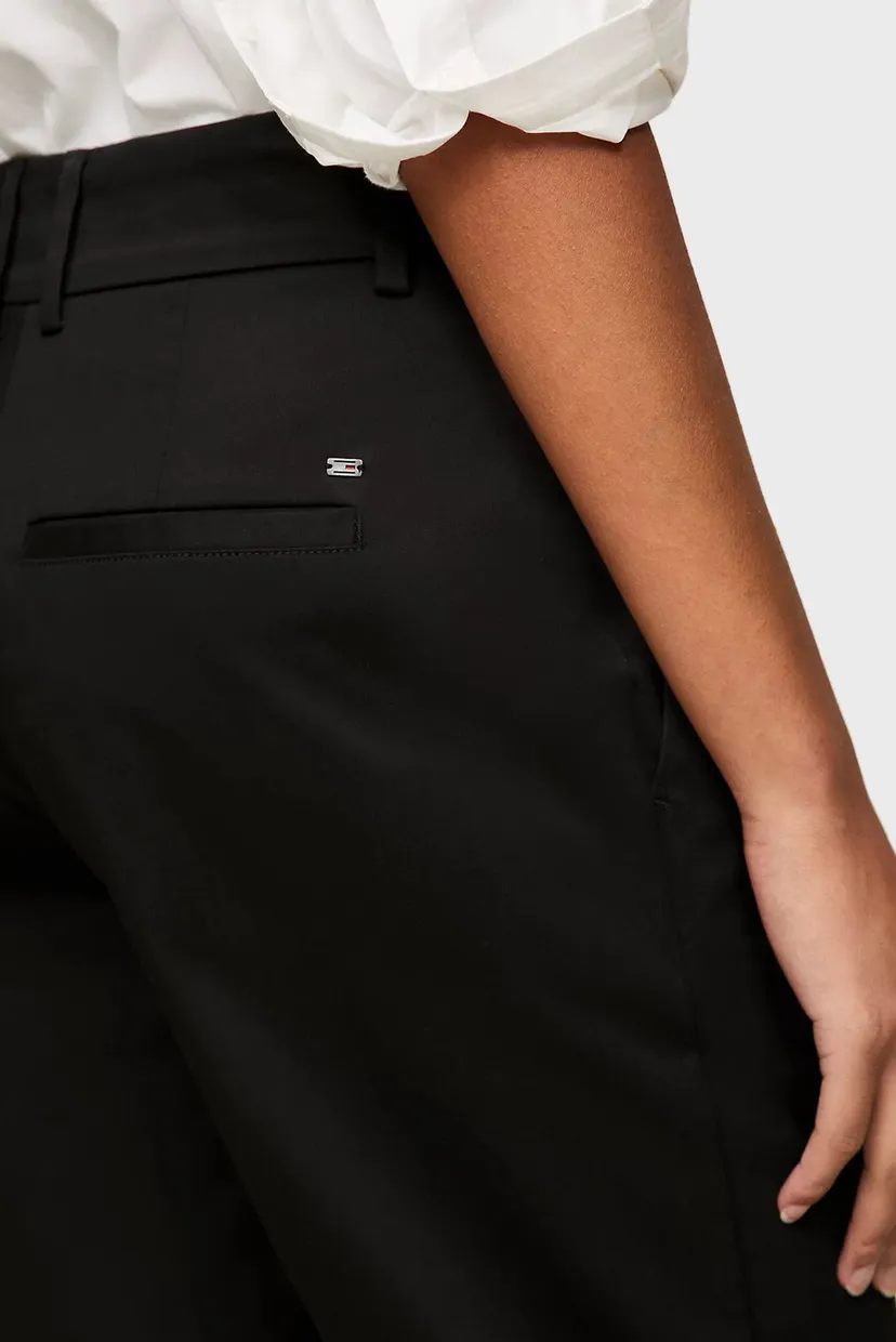Женские черные брюки SLIM STRAIGHT CO CHINO 4