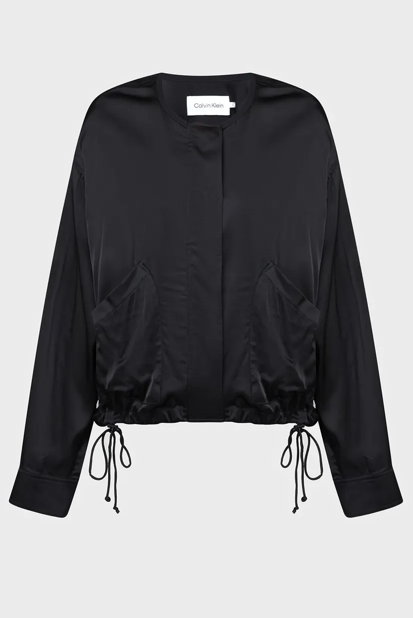 Женская черная ветровка SATEEN 8