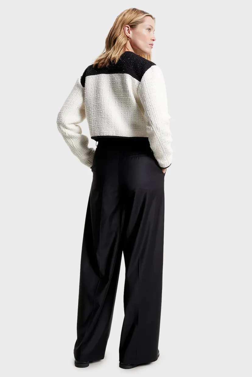 Штаны WIDE LEG PLEATED WOOL PANT 3