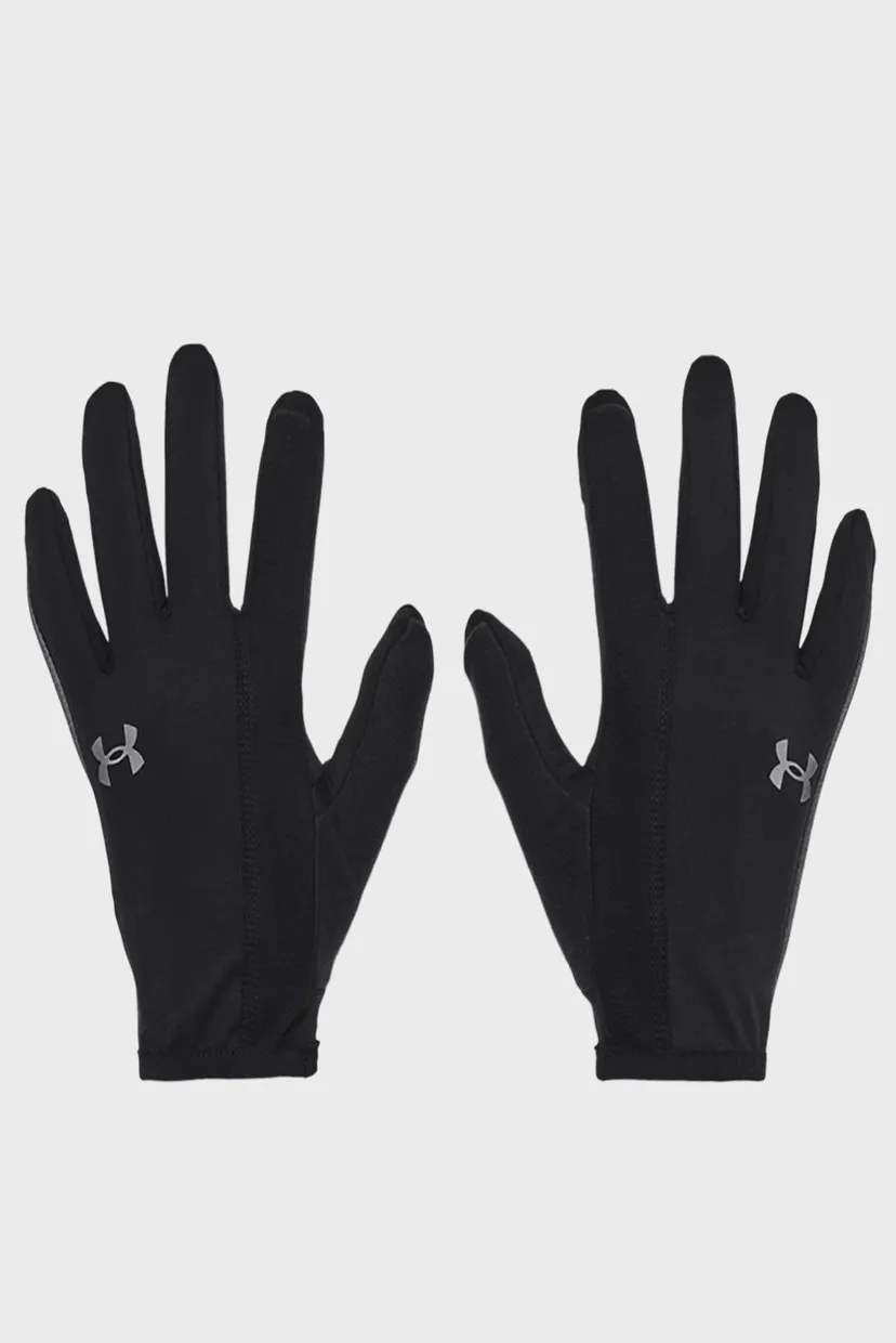 Мужские черные перчатки UA Storm Run Liner 3