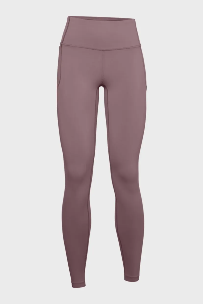 Женские розовые тайтсы UA Meridian Leggings 5