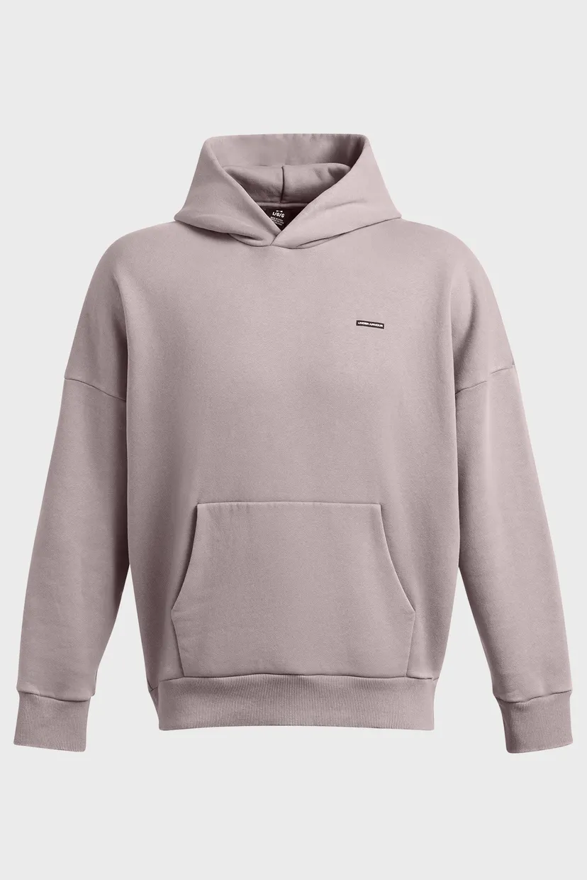 Мужское серое худи UA Icon HWT Flc Wash OS Hood 5