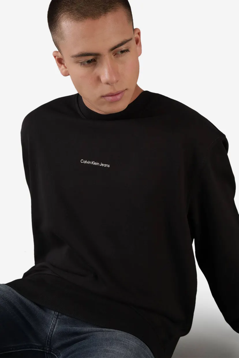 Мужской черный свитшот CITY GRID MAP CREW NECK 3