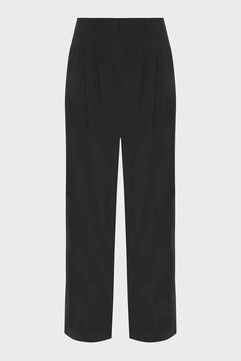 Женские черные брюки VISCOSE RELAXED 9