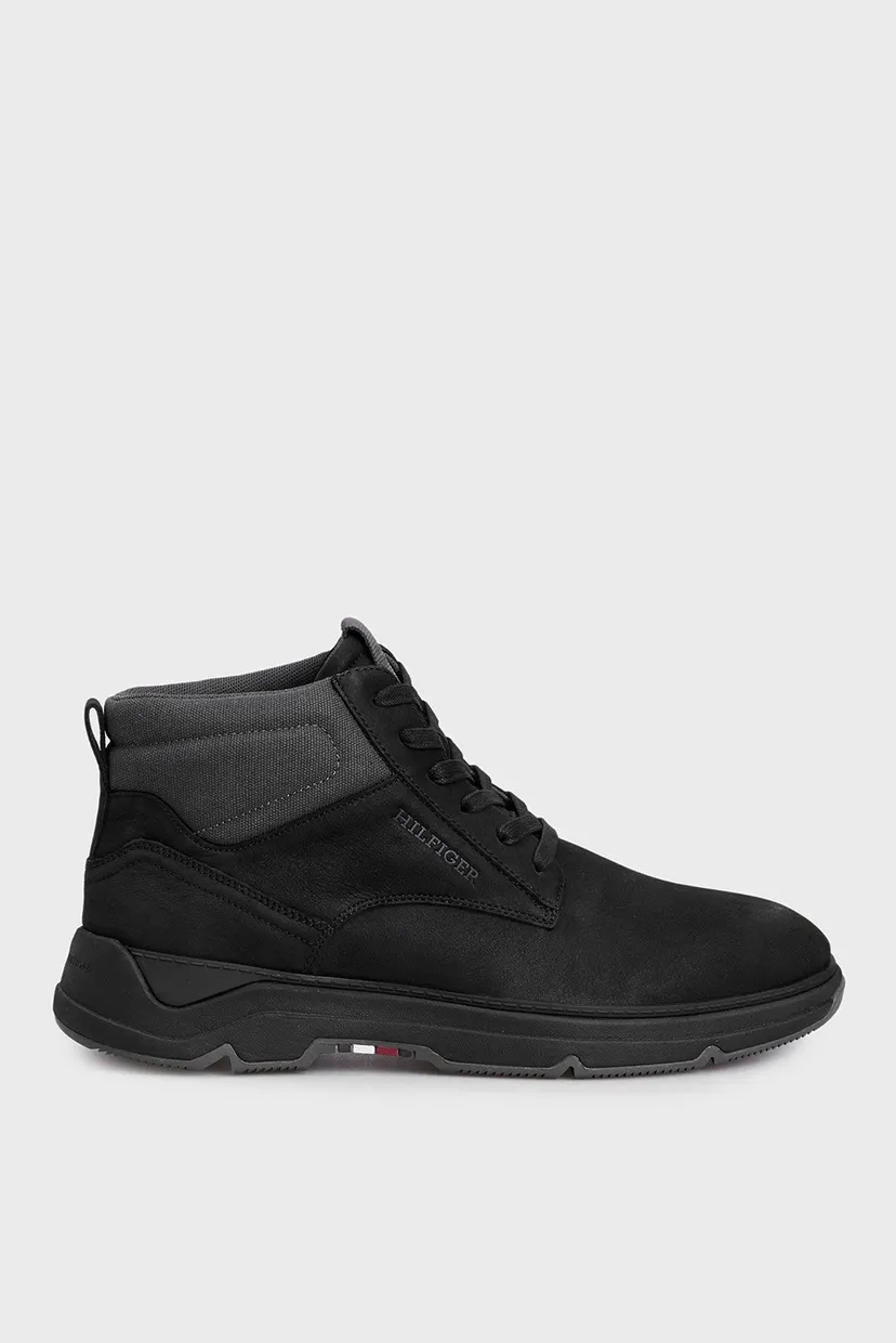 Мужские черные ботинки HILIFGER NUBUCK HYBRID CHUKKA 6