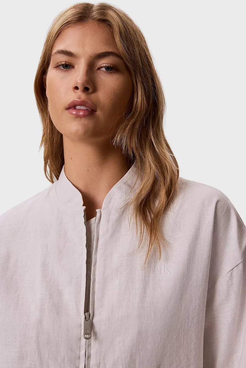 Бомбер LINEN BOMBER JACKET 5