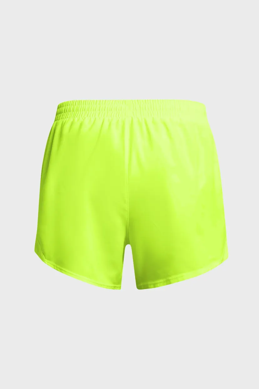 Женские желтые шорты UA Fly By 3'' Shorts 6