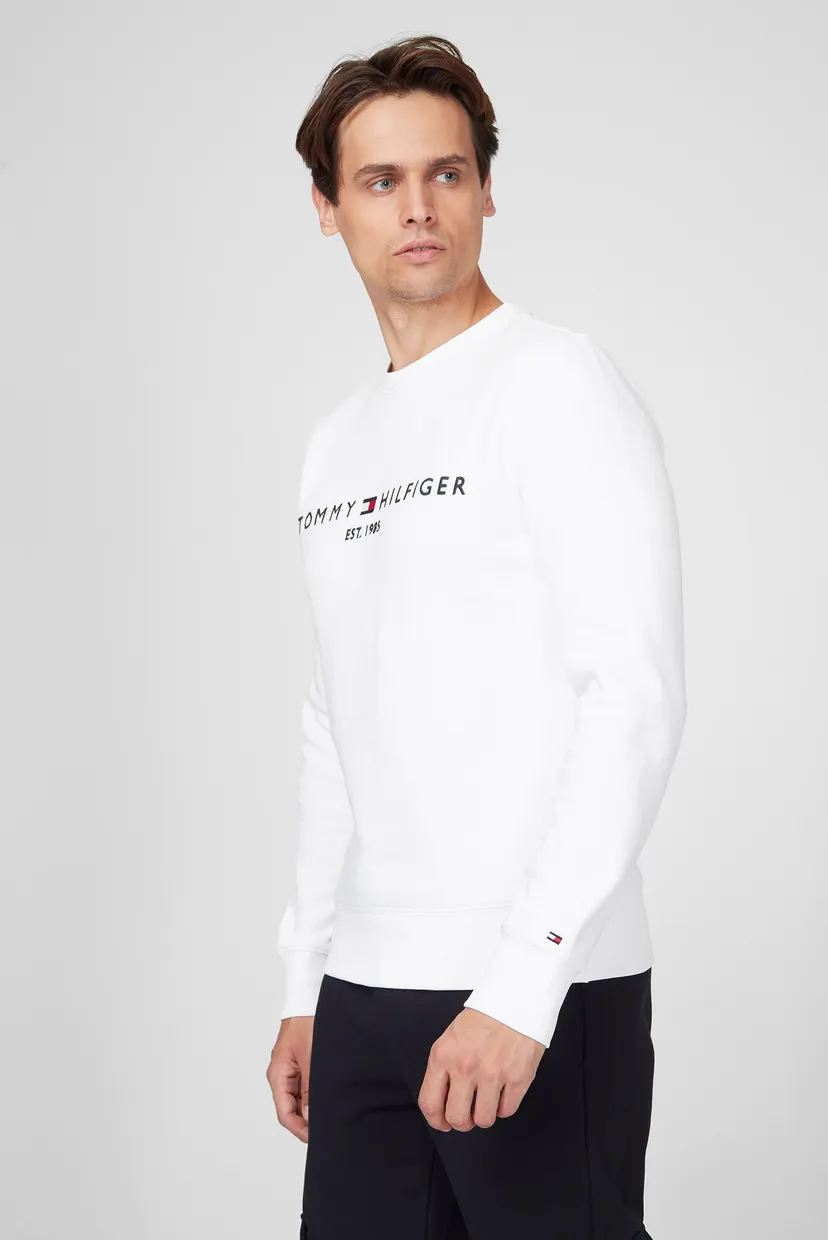 Мужской белый свитшот TOMMY LOGO 3