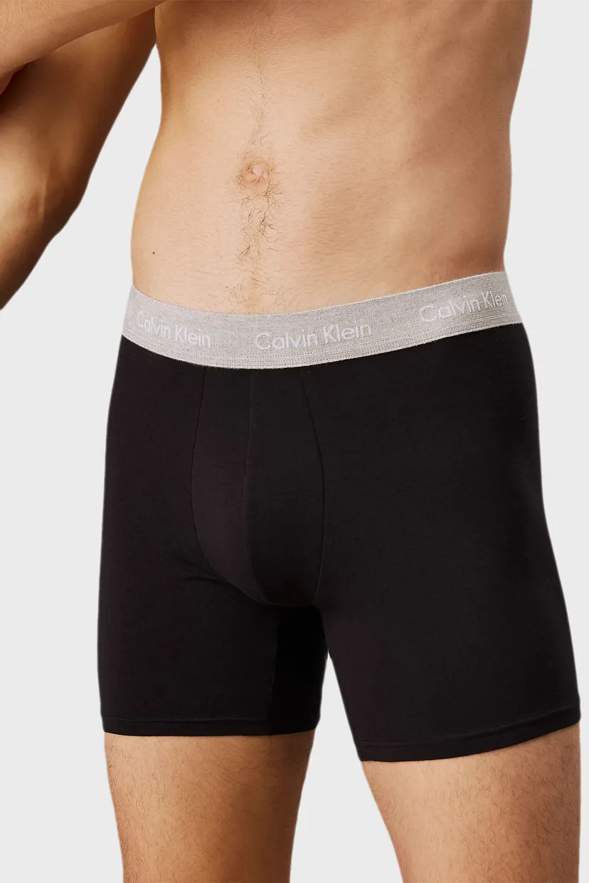 Мужские черные боксеры (3 шт) BOXER BRIEF 4