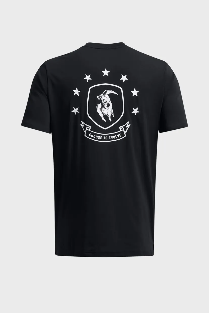 Мужская черная футболка UA Pjt Rck SS BOH 4