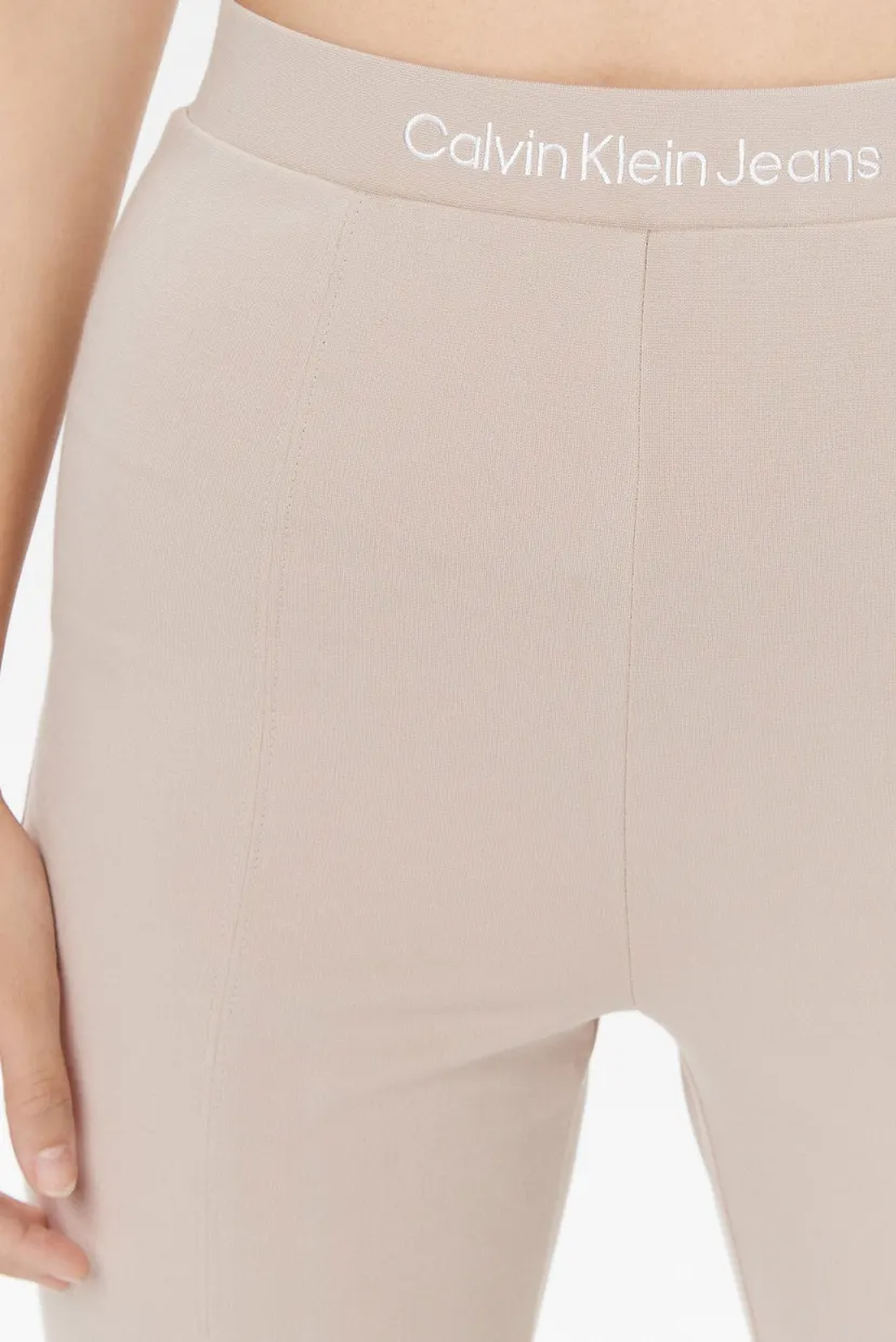 Женские бежевые брюки LOGO ELASTIC MILANO 4