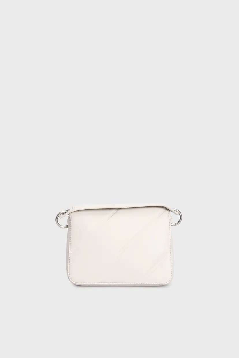 Женская белая сумка QUILTED  BOXY FLAP 4