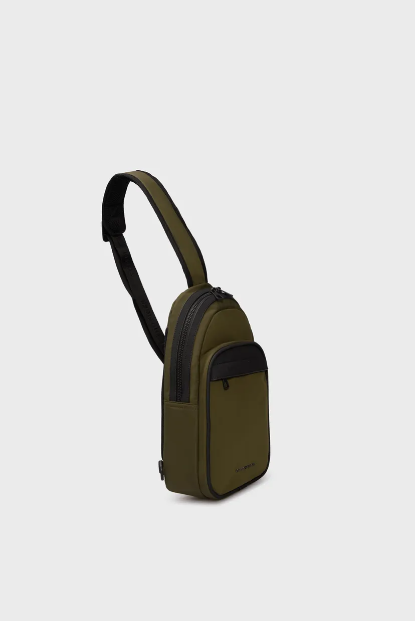 Мужская оливковая сумка TH REPREVE SLING 3