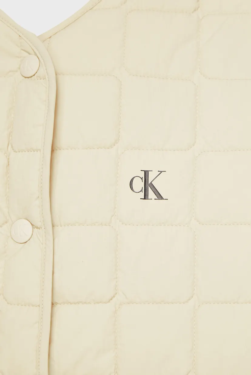 Женская белая куртка SHORT QUILTED JACKET 3
