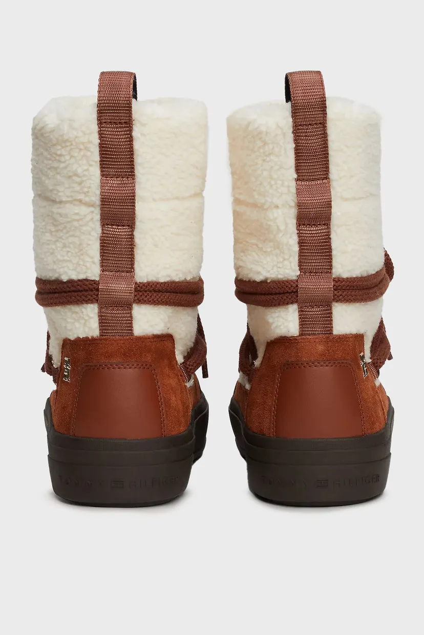 Дутики LACE-UP FAUX SHEARLING SNOWBOOT 5