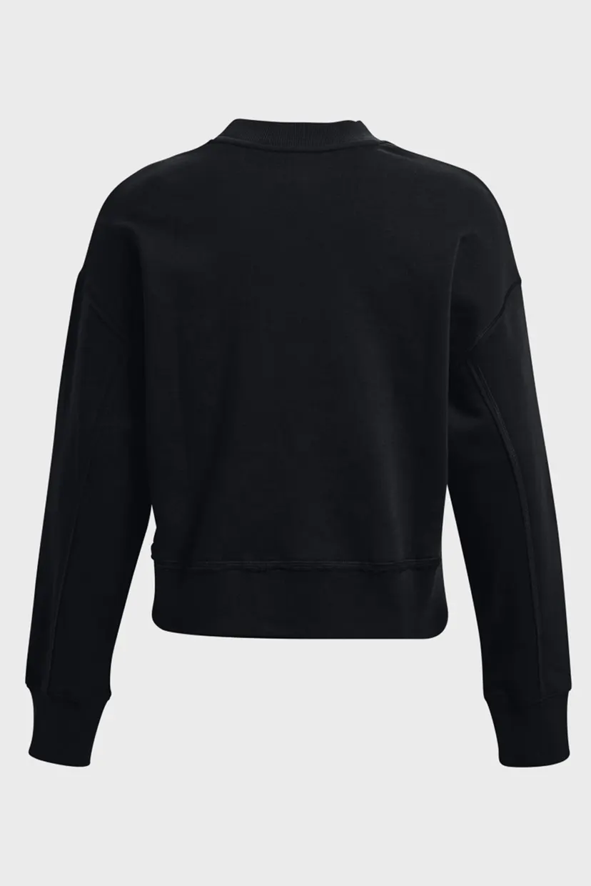 Женский черный свитшот UA Prjct Rock Fleece Crew 6