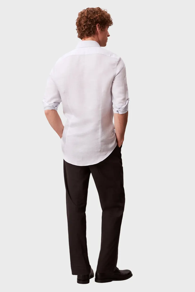 Рубашка SLIM REF LINEN BLD STP 4