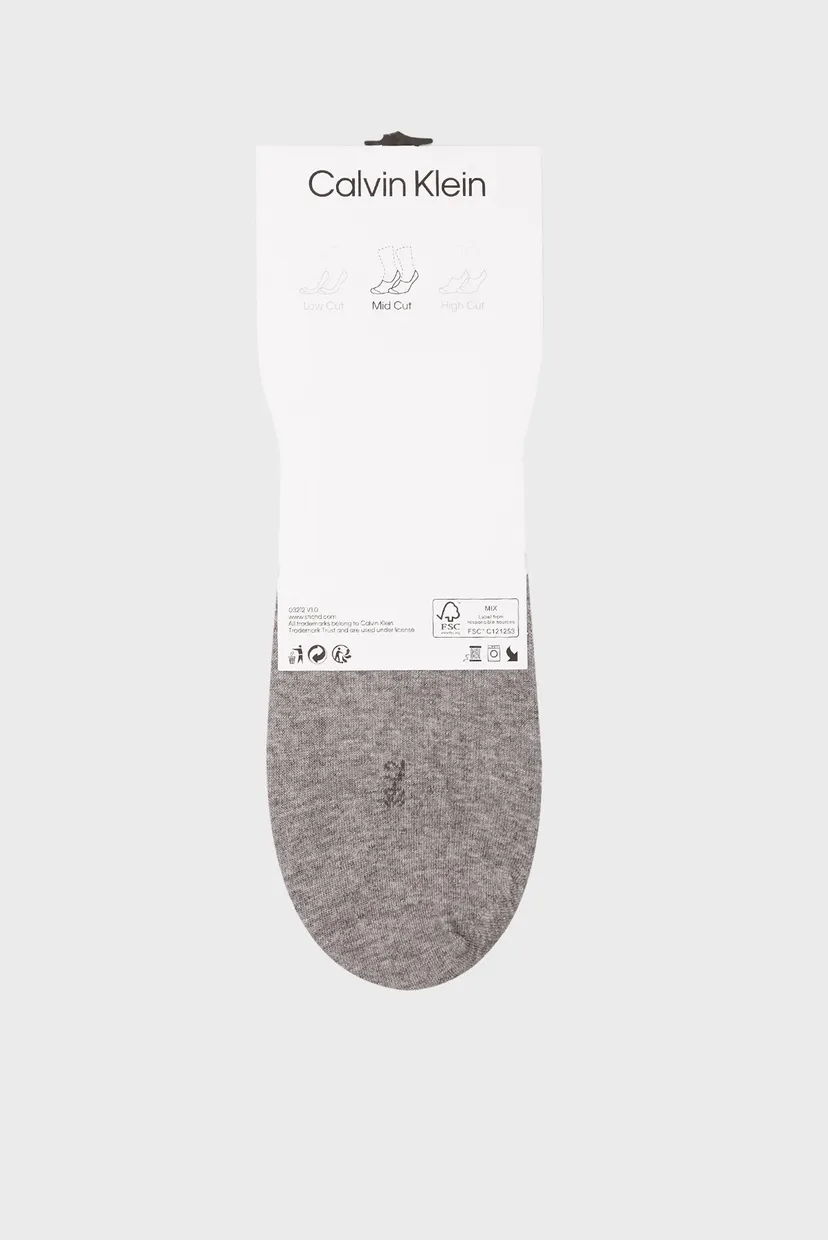Следы CK WOMEN FOOTIE MID CUT 2P 3
