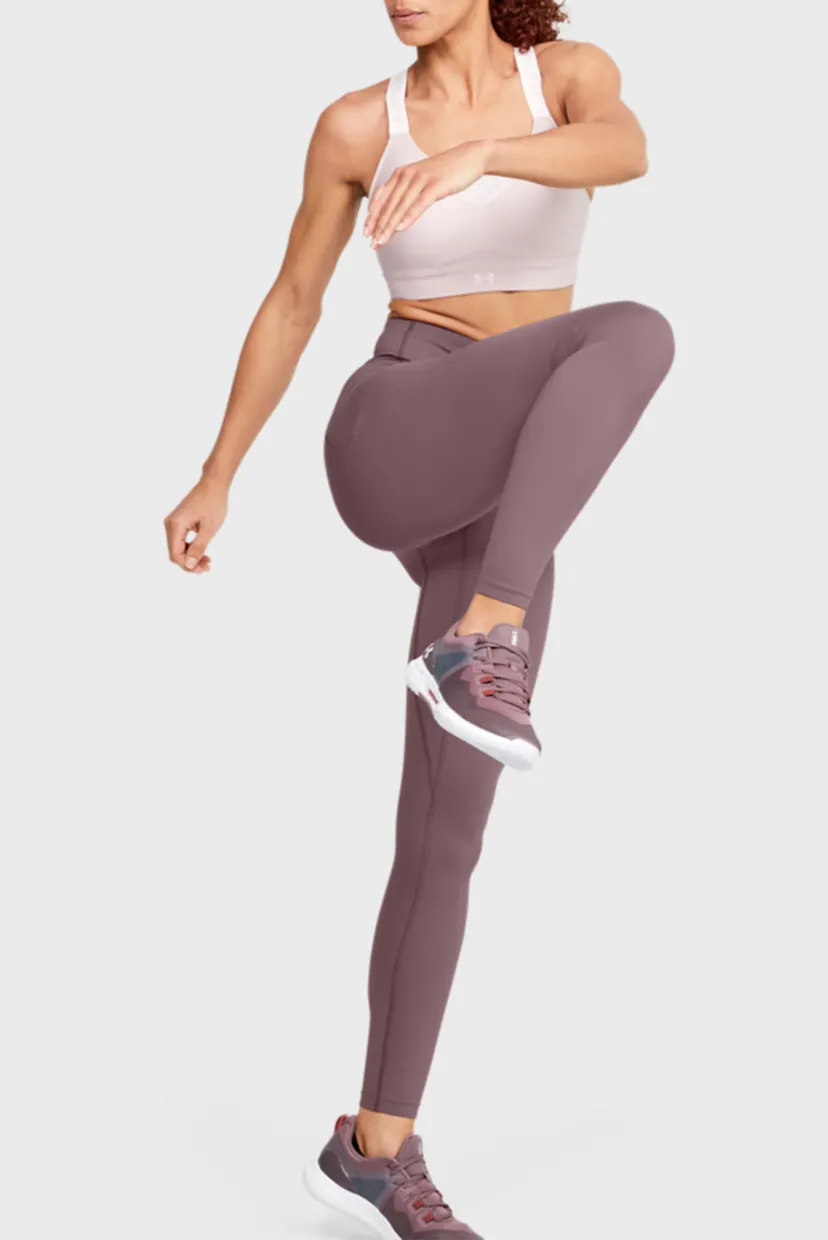 Женские розовые тайтсы UA Meridian Leggings 8