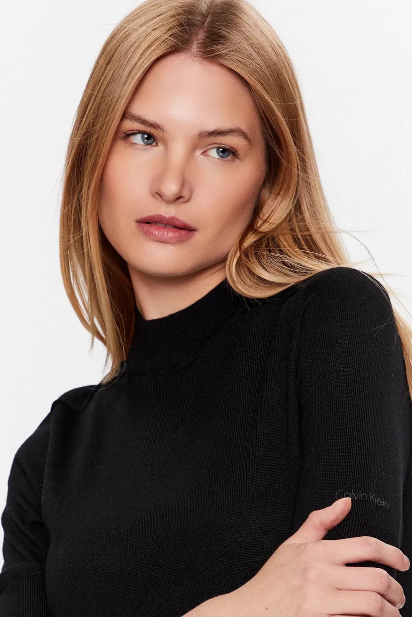 Көйлек EXTRA FINE WOOL SLEEVE DRESS 4
