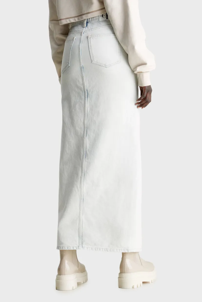 Юбка FRONT SPLIT MAXI DENIM SKIRT 3