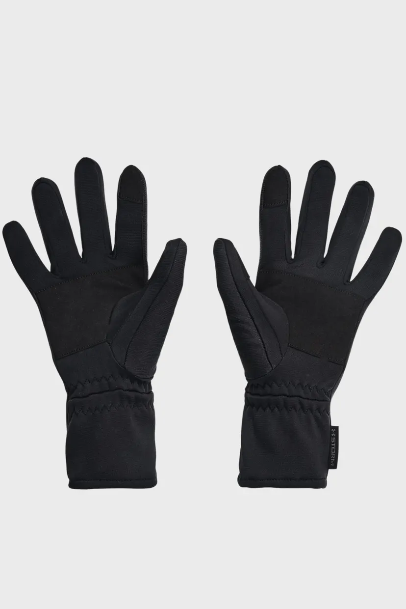 Женские черные перчатки UA Storm Fleece Gloves 5