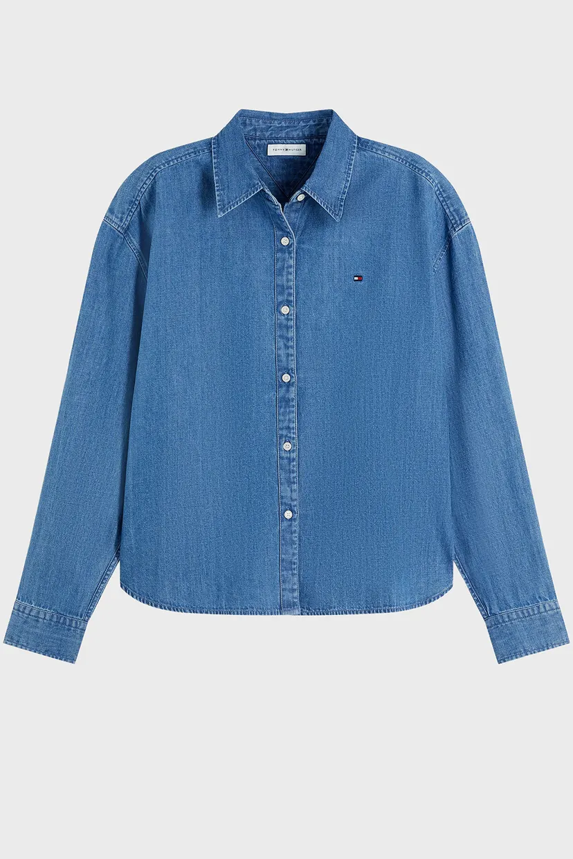 Рубашка/LIGHT DENIM BOXY SHIRT LS 5