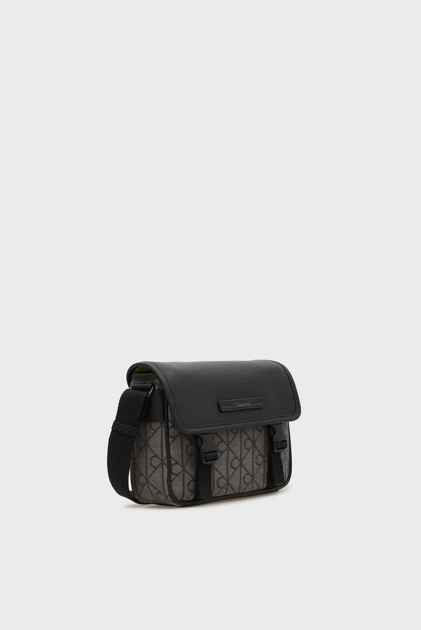 Сумка/MIXED EMBLEM AOP SMALL FLAP MESS 3