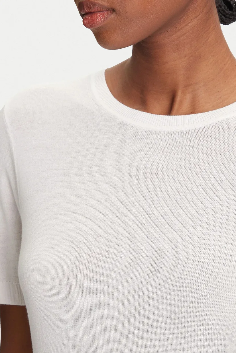 Джемпер с короткими рукавами Fine Gauge Viscose Tank 4