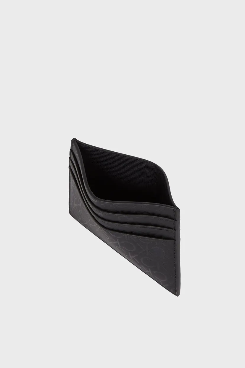 Мужской черный кардхолдер с узором CK SLEEK CARDHOLDER 6CC 3