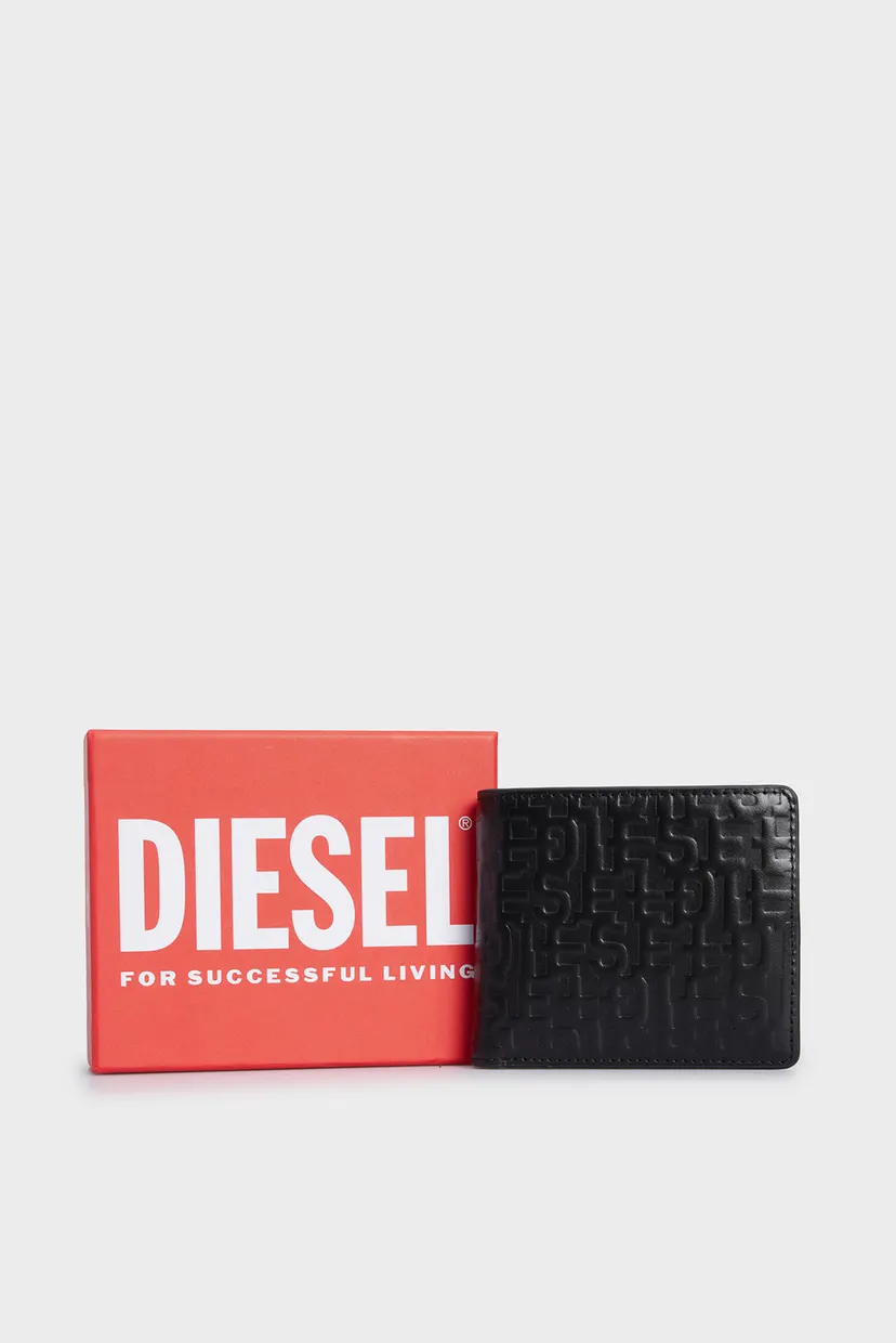 Мужской черный кожаный кошелек PC MONOGRAM BI-FOLD COIN S WALLET 5