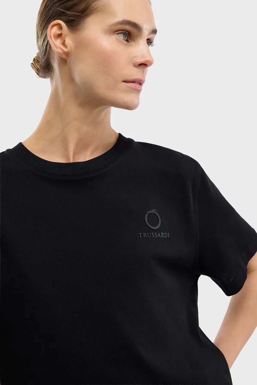 Футболка WTS00J08 BOXY FIT T-SHIRT WITH SIDE SLIT 4