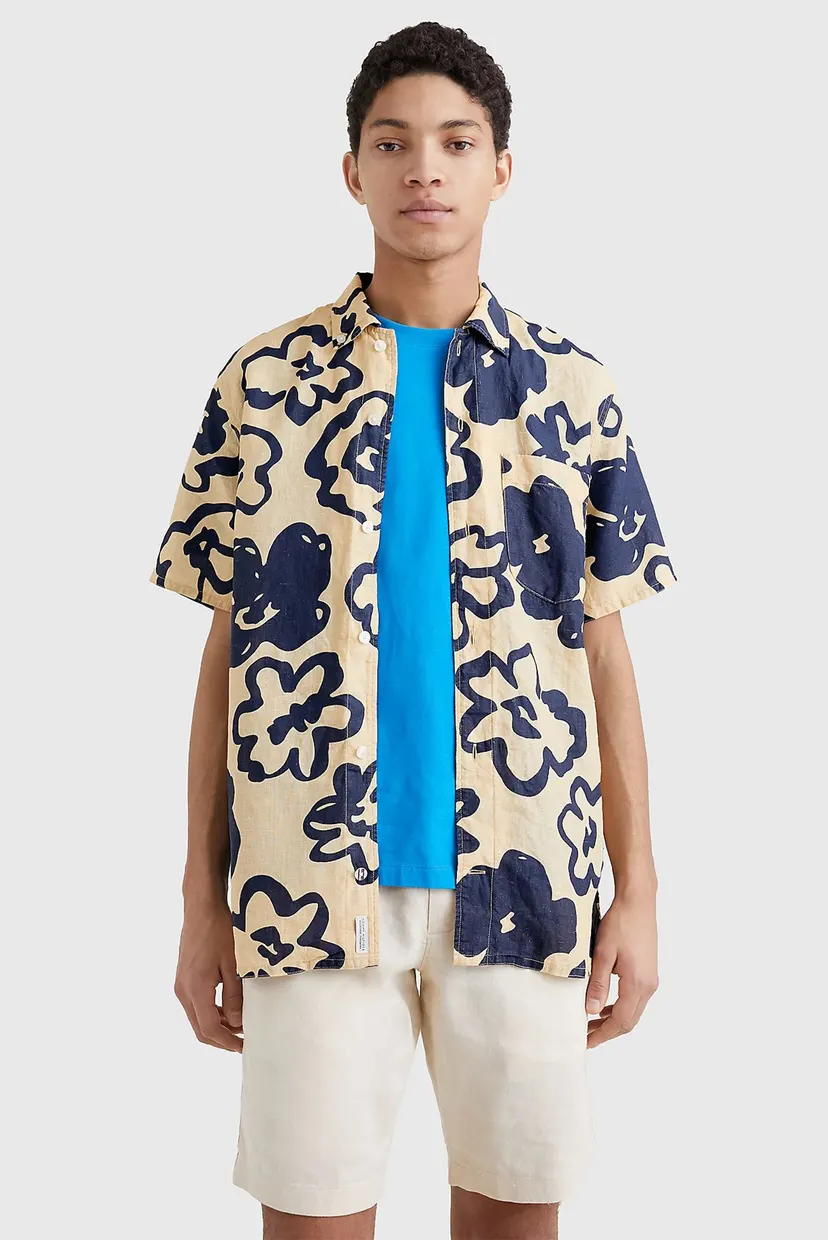 Қысқа жеңді жейде BIG FLORAL PRINT RF SHIRT S S 6