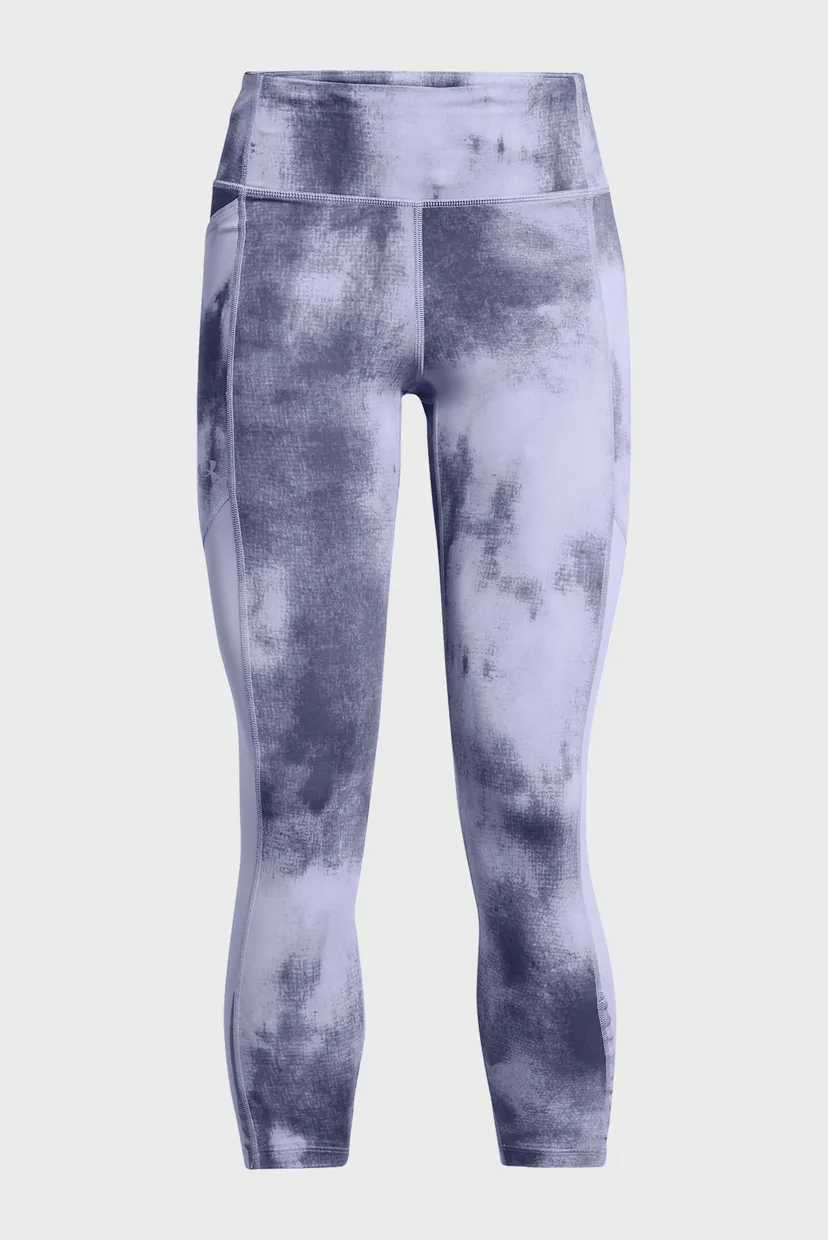 Женские сиреневые тайтсы UA Fly Fast Ankle Print Tgt 3