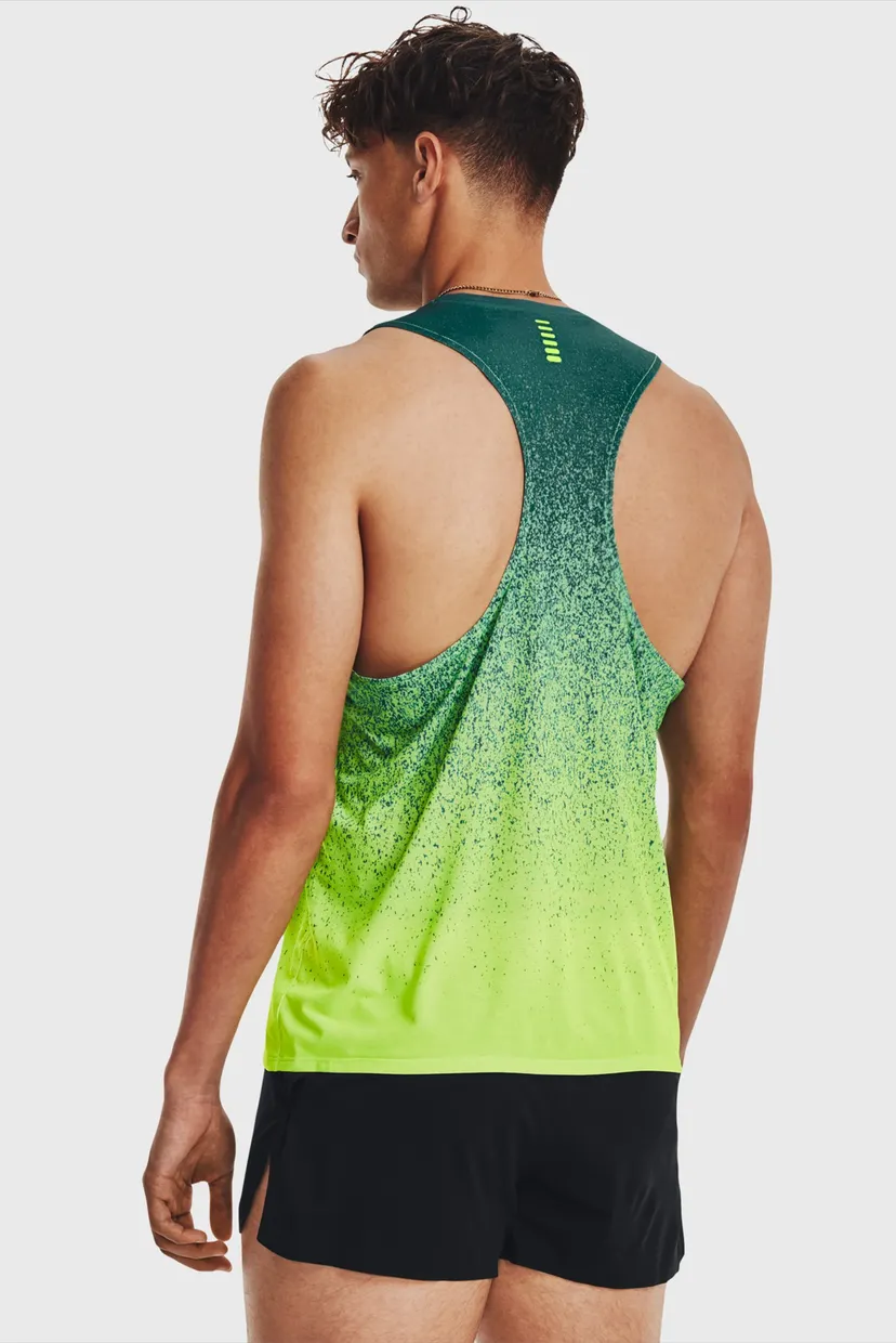Мужская зеленая майка UA RUSH CICADA SINGLET 8