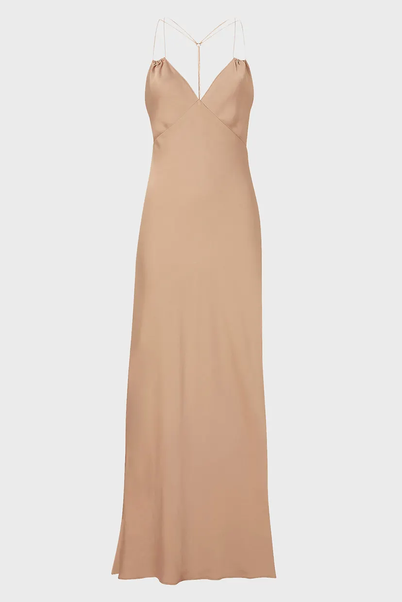 Платье SHINE SLIP MIDI CROSS BACK DRESS 6