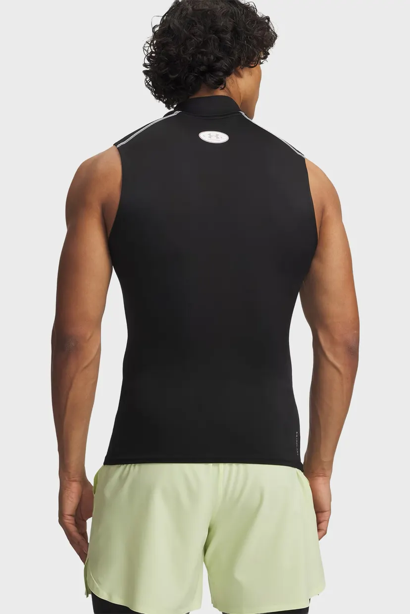 Майка UA HG Elite Sleeveless Mock-BLK 3