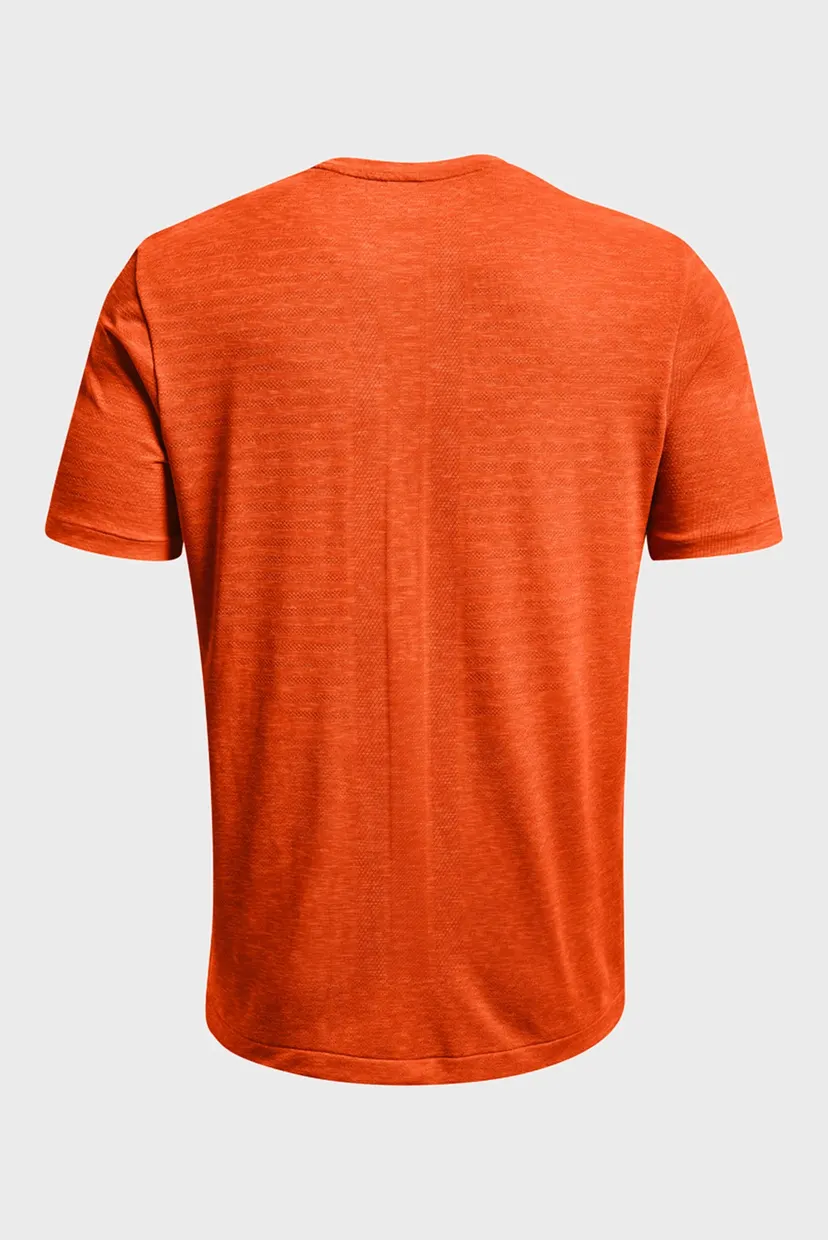 Мужская оранжевая футболка UA Rush Seamless GeoSport SS 6