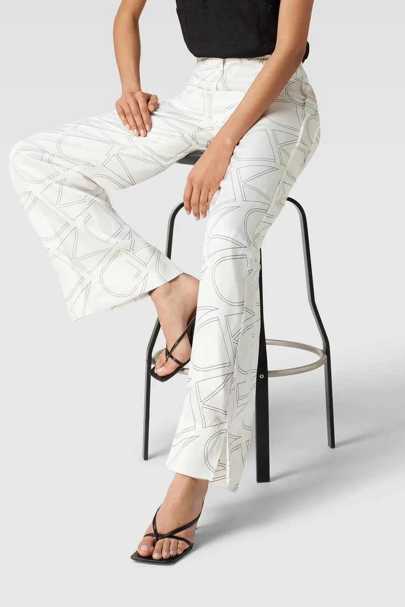 Брюки MONOGRAM WIDE LEG PANT 5