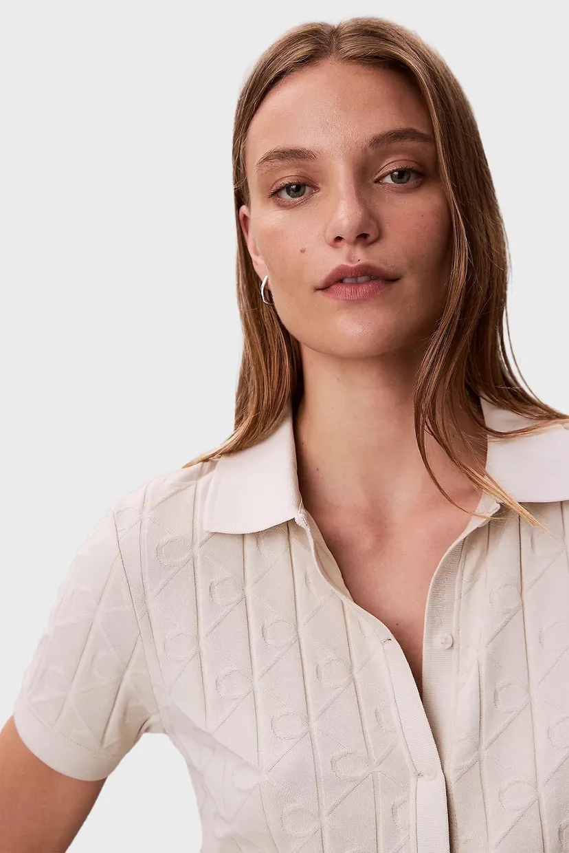 Поло SS AOP JACQUARD POLO TOP 4