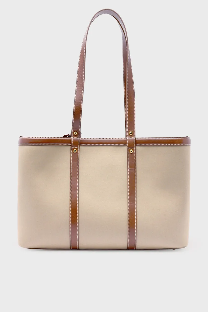 Сумка WBB08M02 ELBA SHOPPER - CANVAS+LEATHER 4