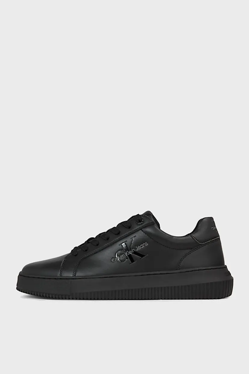 Мужские черные кожаные сникерcы CHUNKY CUPSOLE MONO LTH 6