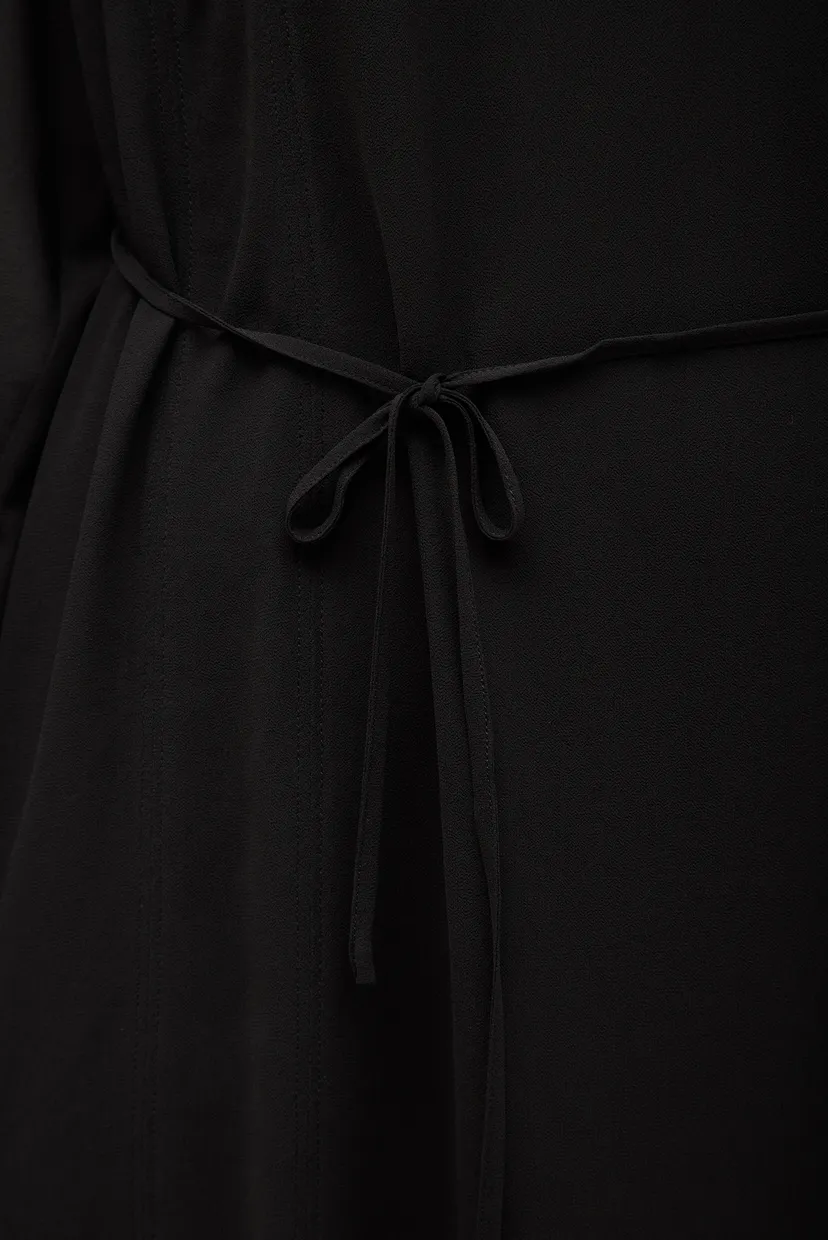 Женское черное платье GEORGETTE MINI SHIRT 3