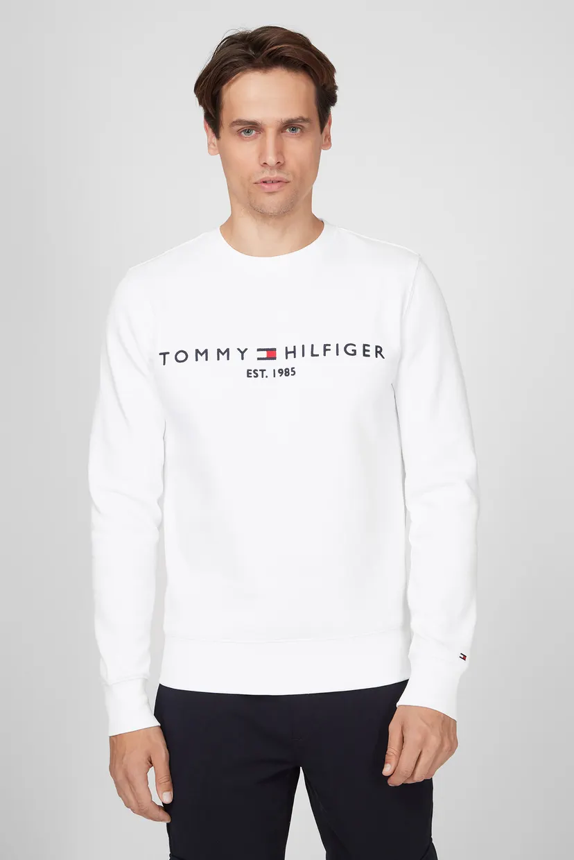 Мужской белый свитшот TOMMY LOGO 6