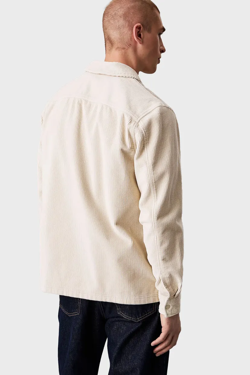Мужская бежевая вельветовая рубашка CORDUROY OVERSHIRT 3