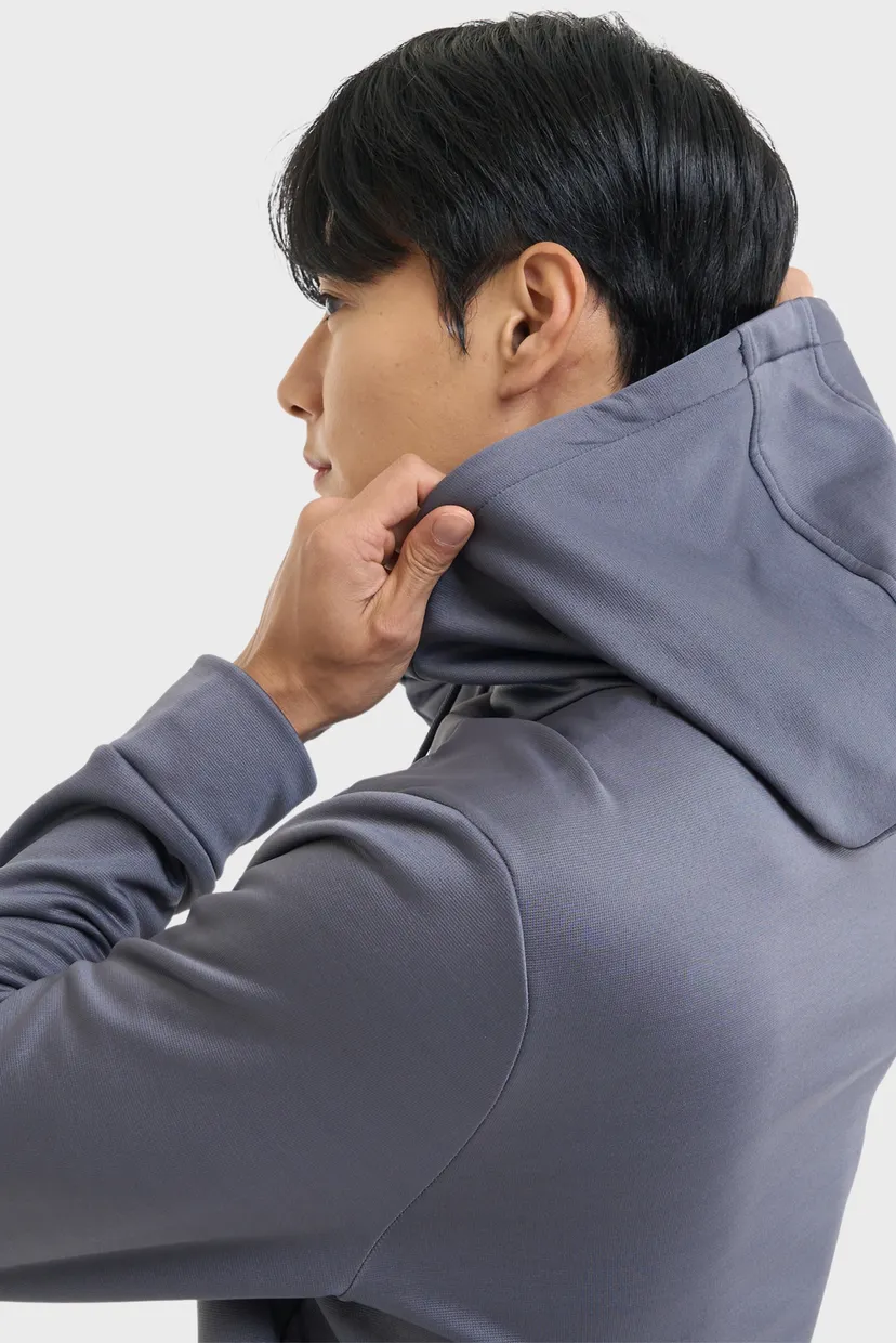 Мужское серое худи UA Armour Fleece Hoodie 5
