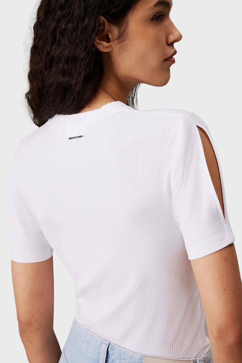 Футболка MODAL RIB SLIT DETAIL T-SHIRT SS 4