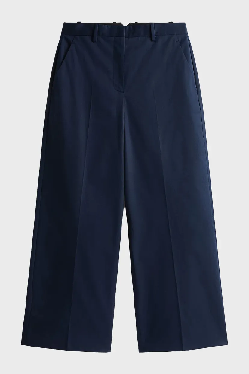 Штаны/COTTON WIDE LEG ANKLE CHINO PANT 5